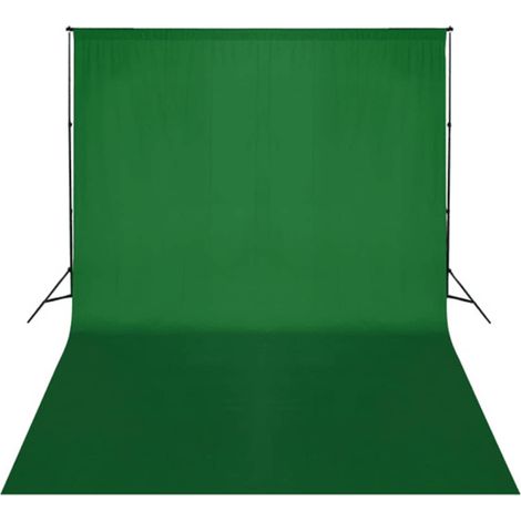 Toile de fond, Toile de rechange pour tonnelle, Coton Vert 500 x 300 cm Incrustation OIB5127E (1/4)