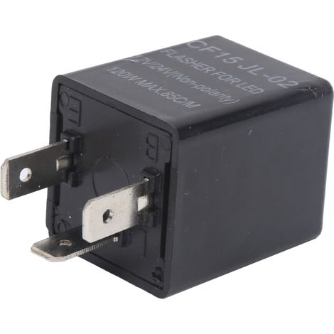 Relé intermitente LED universal sin inversión de polaridad 12V 24V ABS normalmente abierto CF15 JL-02 (1/5)