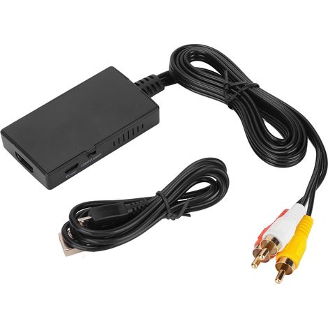 Adaptateur RCA mâle vers HD Multimedia Interface pour PS2, convertisseur AV vers HD Multimedia Interface (1/5)