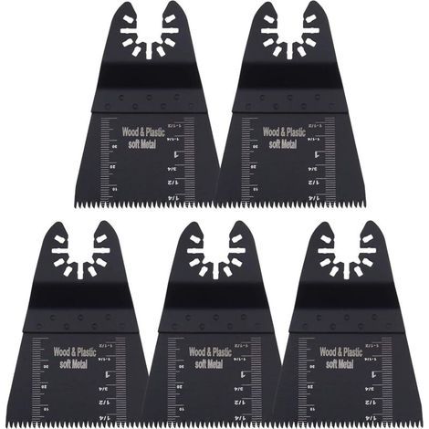 Lot de 5 lames de scie oscillantes pour outil multifonction 65 mm (1/5)