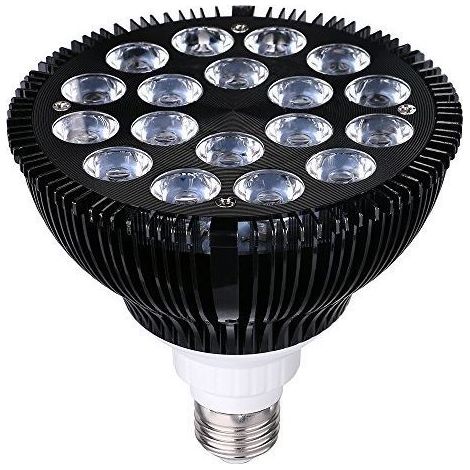 Lampe LED E27 pour aquarium – Éclairage bleu PAR38 avec spectre UV pour la croissance des plantes aquatiques, coraux et algues – Lumière de culture aquariophile