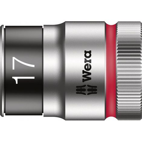 Douille 6 pans extérieurs 17 mm Longueur: 37 mm Wera 05003737001 Propulseur: 1/2 (12.5 mm) 1 pc(s)