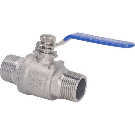 1-Zoll-Kugelhahn mit Außengewinde, Edelstahl, zuverlässige Abdichtung, NPT, für Wasser, Öl, Gas. (1/5)