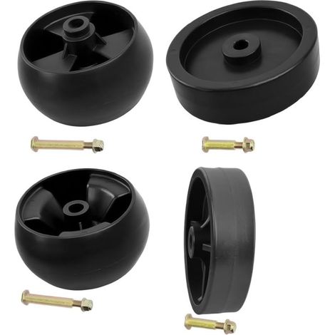 Lot de 4 roues de jauge de pont de rechange pour 734-0973 734-04155 pour cadet pour troy pour tracteurs de jardin artisanaux (1/5)