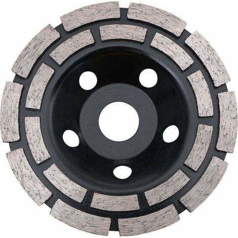 Disque Diamant, Diamant à Meuler 125 mm à Meuler le Béton, Meule Diamantée Universelle pour Poncer Béton, Pierre, Granit Chape, Maçonnerie, Usage Universel 56Vingt (1/5)