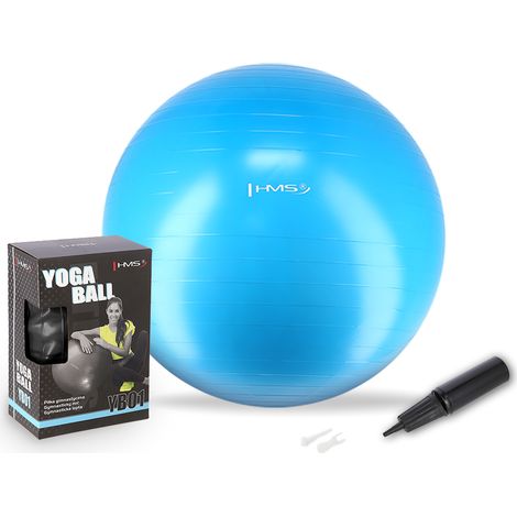 YB01 NEU 75CM azurblauer Gymnastikball HMS (1/5)