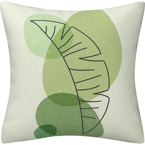 Housse d'oreiller, moderne et minimaliste, feuilles végétales abstraites housse d'oreiller, housse d'oreiller de coussin de canapé d'oreiller de décoration de la maison (1/4)