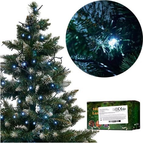 Cadena de luces LED 10m 100LED blanco frío