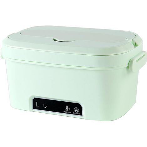 Portapranzo riscaldato – portapranzo elettrico senza fili per adulti, ideale per auto, lavoro, viaggi, ufficio e attività all'aperto. (1/2)