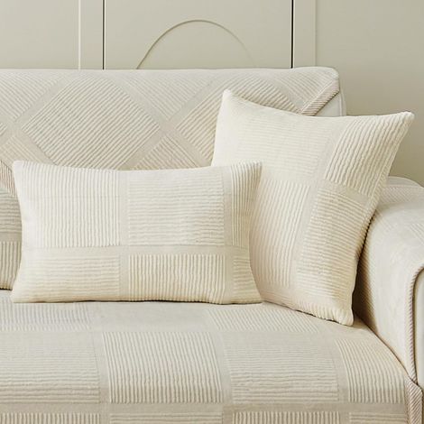 1 Housse de canapé,forme L,velours antidérapant,texturée,pour salon