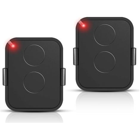 Lot de 2 Télécommande Compatible Nice Era ONE2/ON2E/ON4E/ON1E,433,92 MHz Télécommande Porte de Garage,Rolling Code,2 Canaux(Noir) (1/5)