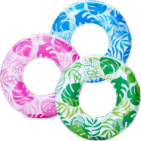Flotteurs de Piscine gonflables avec Paillettes 32.5" /82.55cm(3 Packs), Tubes de flotteurs de Piscine pour la Piscine, Les Enfants, Les Adultes, la Plage et l'extérieur. (1/5)