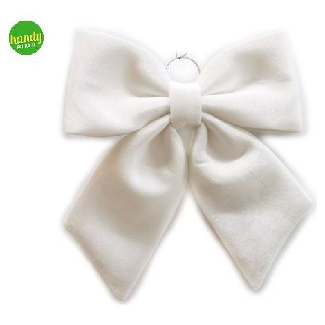 Fiocco decorativo general trade 46,5x44 cm tessuto bianco