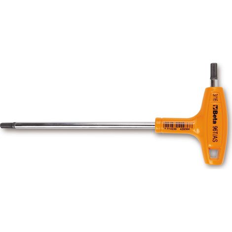 Chiave maschio esagonale con impugnatura pollici beta 96t/as - 3/8 (1/2)