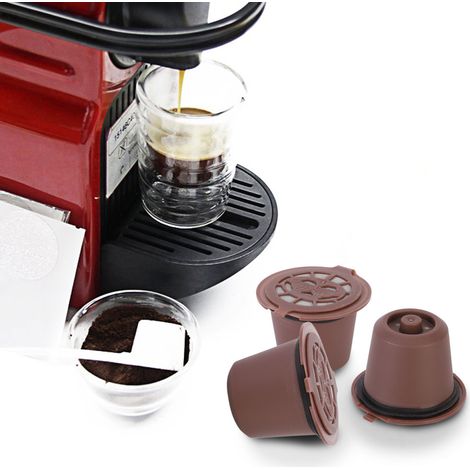 3 Pièces Capsules à Café Réutilisables Filtres Rechargeables Compatibles Nespres (1/5)