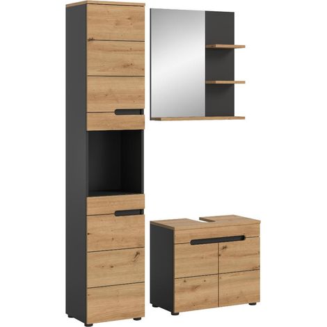 Canu Badmöbelset C6 Eiche Dekor, grau. (1/5)