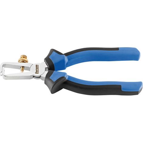 Pince à dénuder, tête chromée, poignées à gaine en plastique, en acier au chrome vanadium, Long. : 160 mm, Valeurs de dénudage du Ø 5 mm (1/2)