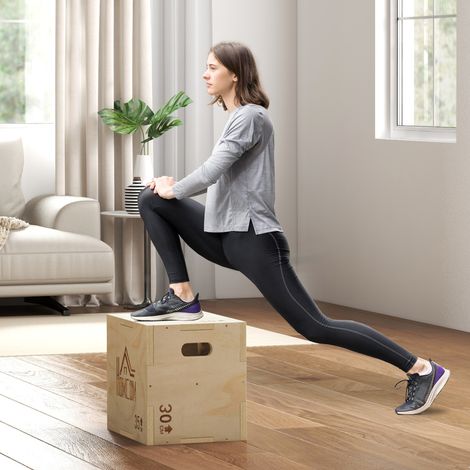 Box Jump Plyobox, Sprungbox für Krafttraining, Fitness, Cross-Training, 40,5/35,5/30,5 cm