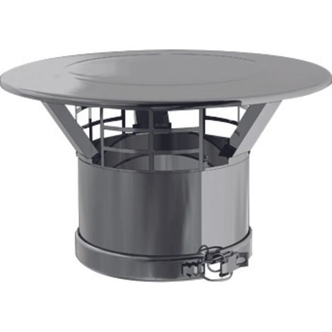TEN – Chapeau plat pour poêle à pellet non étanche – Accessoire pour fumisterie – Largeur 80-130 mm – Matériau durable