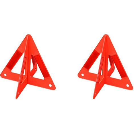 Adatto per due segnali stradali riflettenti portatili, triangolare pieghevole, treppiede robusto, supporto di emergenza stradale.