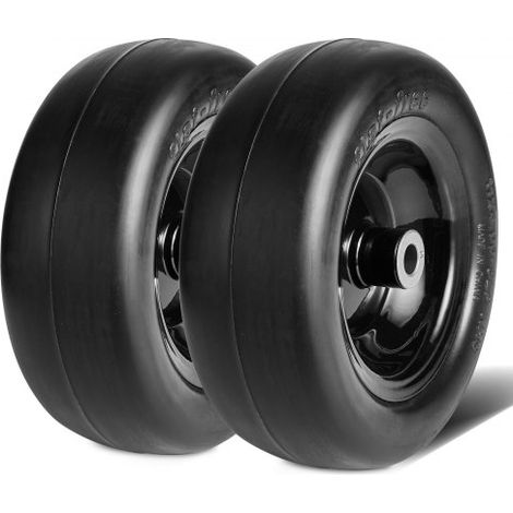 Rasenmäherreifen mit Felge, 278 x 100-127 mm Schlauchlose Traktorreifen, 2er-Pack Reifen- und Radbaugruppe, Pannensicherer PU-Reifen, 3,4 Zoll Zentrierte Nabe, 3/4 Zoll Buchsengröße (1/5)