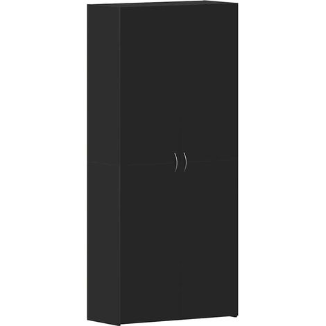 Maison Exclusive - Mobile per scarpe Nero 80 x 35.5 x 180 cm Legno multistrato