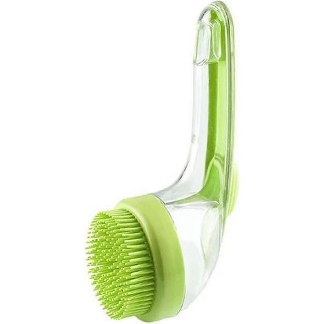 Brosse de massage en silicone pour animaux de compagnie, brosse de bain pour chiens et chats, distributeur de shampoing