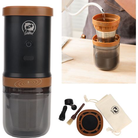 Moulin à café électrique multifonctionnel, compact et portable, rechargeable par USB. (1/5)
