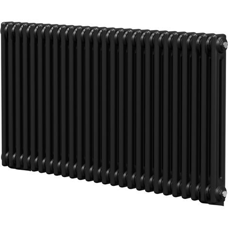 Colore Colosseum Matt Black 600mm x 1164mm Double Panel Radiator (1/5)