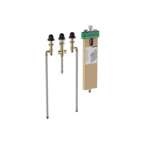 Corpo di base per rubinetto da parete con 4 fori per vasca