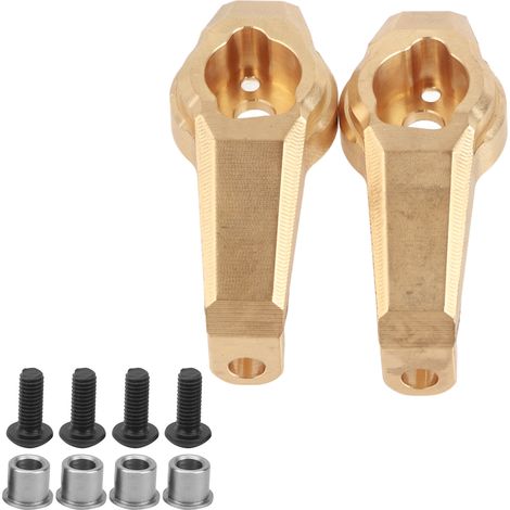Paar verstärkte Vorderradnabenträger aus Messing für Traxxas 1/10, RC-Gegengewichtszubehör (1/5)