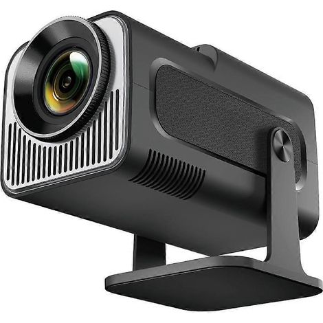 HY320 Mini projecteur 4K natif 720p Android 11, Wi-Fi 6, Bluetooth 5.0, portable, pour cinéma en extérieur, angle de vision de 180°, prise UE (1/5)
