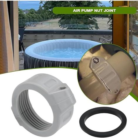 Adaptateur de pompe gonflable pour jacuzzi P06574 avec joint pour Bestway, raccord de pompe compatible avec les modèles Lay Z Spa, Coleman SaluSpa et HydroJet Pro