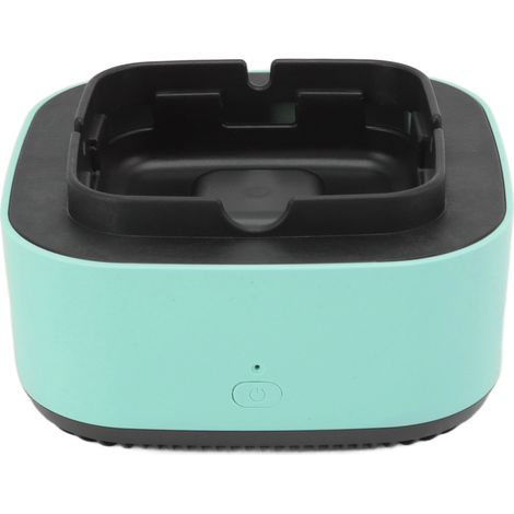 Cendrier sans fumée multifonction anti-poussière 2-en-1 ioniseur d'air frais vert pour maison (1/5)