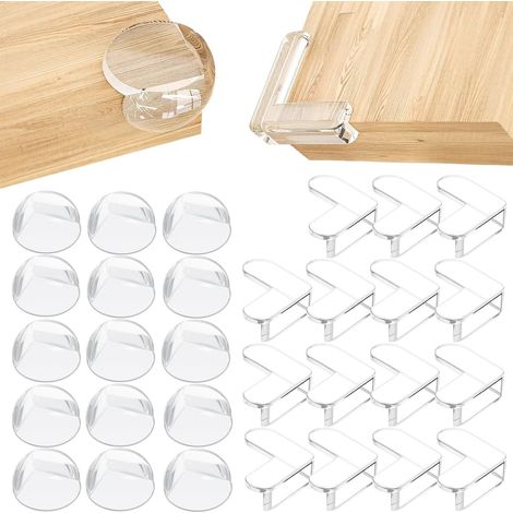 30PCS Coin de Table Protection, Protege Coin de Table, Lot de Angle Bebe Sécurité pour Meuble, Protecteur d’Angle de Meuble en PVC, Protection et Protection Coin de Table pour Enfants (1/5)