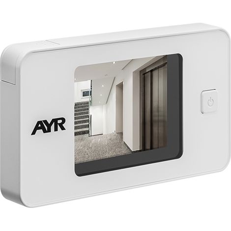 Judas numérique avec caméra – Résolution 320x240 – Angle de vue 105° – Installation facile sans outils – Pour portes de 38 à 110mm – AYR