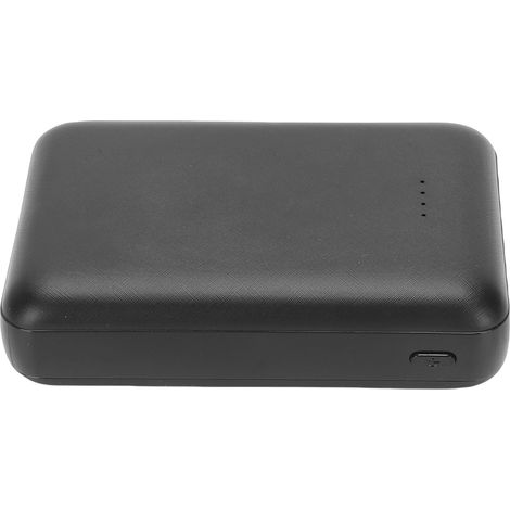 Batterie externe 20 000 mAh avec chargeur portable pour gilet, veste et pantalon chauffants, port micro-USB type C, noir. (1/5)