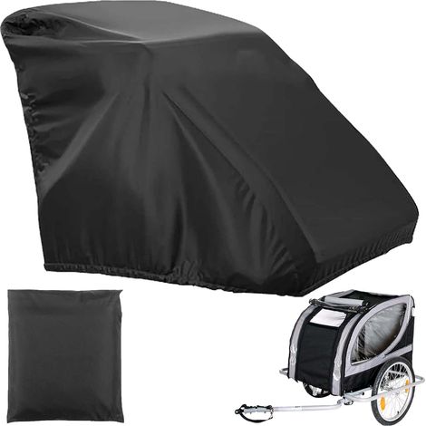 Garage pliable pour remorque de vélo, housse universelle pour remorque de vélo, remorque de chien, protection UV, bâche étanche pour remorque de vélo en Oxford 210D (1/5)