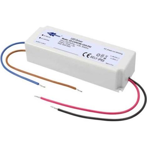 Glacial Power LED-NETZTEIL - KONSTANTSPANNUNG - 75 W 12 V 5 A - DIMMBAR ÜBER TRIAC-DIMMER