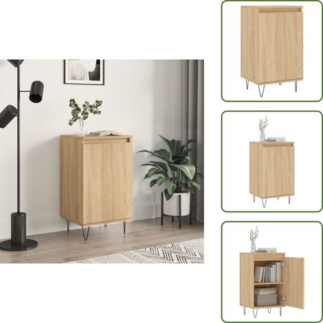 The Living Store Sideboard Sonoma-Eiche 40x35x70 cm Holzwerkstoff - Sonoma-Eiche (1/5)