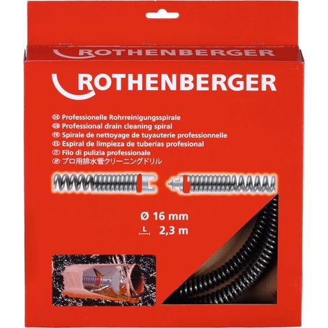 ROTHENBERGER Rohrreinigungsspirale SMK, 16mm x 2,3m, Kunststoffseele - 72433