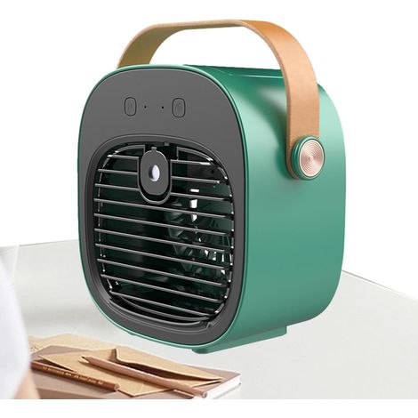 Aire acondicionado portátil para habitación, ventilador de refrigeración recargable portátil Enfriador de aire personal con 3 velocidades, ventilador de unidad de CA, con tanque de agua (1/2)