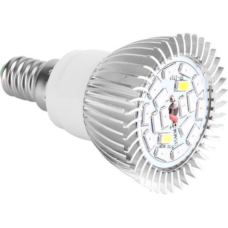 18W LED Grow Light Bulb Full Spectrum Plant Light for Indoor Plants Greenhouse Vegetables Succulent Hydroponics Organic Seedlings,18 LED E27/E14/GU10 (E14) A