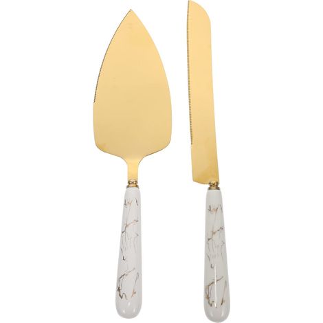 Serveur Un Couteau 2 pièces Gateau en inox Spatule Spatule Pelle à Tarte Cake Pie Pâtisserie Pelle Large Gateau Pizza Pizza en Un Cutter Tart Tart Slicer pour LA Partie Pie Spatule (1/5)