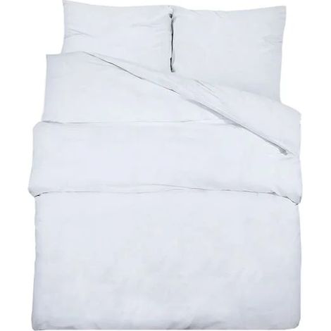 Housse de couette blanche en microfibre 140x200 cm (1/5)
