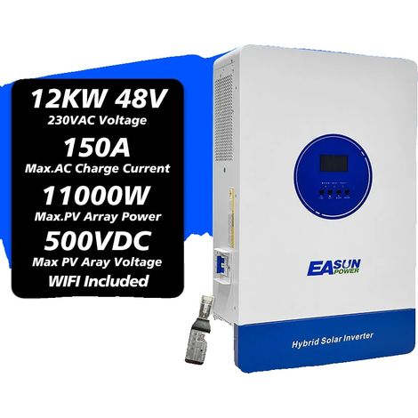 Inversor solar, controlador MPPT dual, salida de onda sinusoidal pura, SMT 12KP Wifi (1/5)