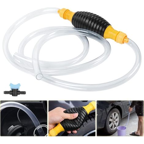 Pompe Manuelle Transfert de Liquide, Pompe Essence de Transfert de Portable Manuel, Pompe À Main Essence avec 2M de Tuyau (1/5)