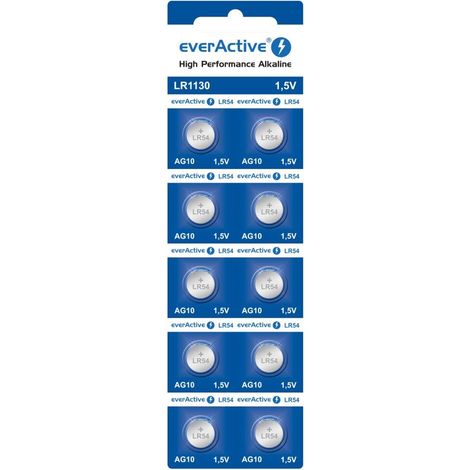 Mini-Alkalibatterien everactive g10 lr1130 lr54 (1/4)