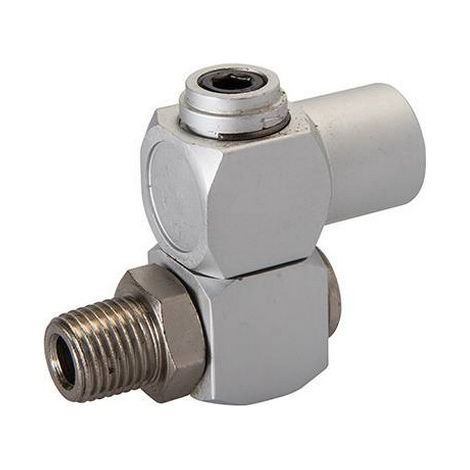Raccord articule orientable 1/4 bsp pour tuyau air comprime (1/2)