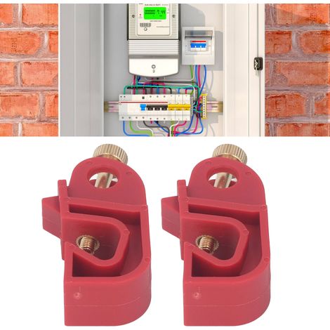 Verrou de sécurité multifonctionnel à deux pièces pour disjoncteur, arrêt industriel et isolation énergétique (1/5)